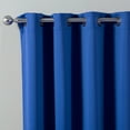 thumbnail image 2 of Quality Home Wide Basic Bronze Grommet Blackout Curtain - Royal.Blue - 100"W X 84"L (Single Panel), 2 of 3
