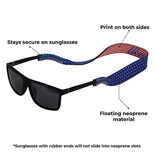 Ukes Premium Sunglass Strap Durable Soft Eyewear Retainer Designed With Floating Neoprene Material Secure Fit For Your Glasses And Eyewear The Saluters Walmart Com Walmart Com
