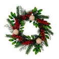 thumbnail image 2 of Christmas Decorations Christmas Balls Red Fruit Green Leaf Pinecone Wreaths Window Decorations Door Hanging Wreaths, 2 of 5