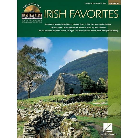 Hal Leonard Irish Favorites - Piano Play-Along Volume 90 (CD/Pkg) arranged for piano, vocal, and guitar (P/V/G)