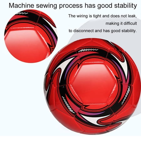 QHUDLV WSRRDRECVHi Standard Size 5 Soccer Ball Soccer Ball Official for Adult Youths Official Outside Sport Soccer Ball Machine Stitched Ball for Game Training Practice Youth Soccer Players