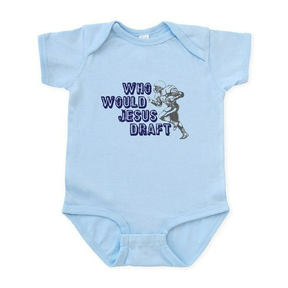 CafePress - Fantasy Football Jesus Draft (WWJD) Infant Bodysui - Baby Light Bodysuit, Size Newborn - 24 Months