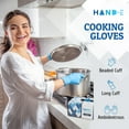 HandE Large Nitrile Gloves, 3 Mil, 200 Count, Blue, Latex & Powder