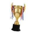 thumbnail image 3 of maskred Trophée de Prix Coupe Trophée de Participation Créative pour Tournois Récompenses de Fête Doré 20.1cm, 3 of 6