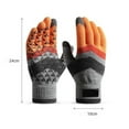 1Pair Winter Knit Gloves Men Women Fashion Warm Fleece Cycling