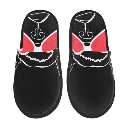 

Tideii Animal Bulldog French for Home Indoor Cotton Slippers Autumn and Winter EVA Plush Slippers Household Supplies Unisex-Medium