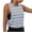 Gray, variant on Womens Stripe Workout Tank Tops, Side Slit Loose Fitting Athletic Sleeveless Yoga Tank Blouse Sports Casual Black XL