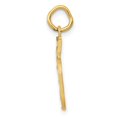 thumbnail image 4 of Diamond2Deal 10k Yellow Gold Casted Medium Diamond-Cut Number 5 Charm Pendant for Women (L- 0.87 inch, W- 0.36 inch), 4 of 5