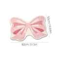thumbnail image 3 of BUDAO00 Bow Shaped Area Rug, Cute Decorative Floor Mat for Bedroom Bathroom Vanity Entryway, Soft Accent Carpet for Girls Room Dorm Apartment and Playroom Home Decor, 31.5 x 19.7 Inch, 3 of 7