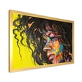 thumbnail image 2 of Designart 'Abstract Colorful Fantasy Portrait Of A Young Woman I' Modern Framed Art Print, 2 of 4