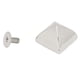 thumbnail image 2 of Lot de 20 rivets à vis pointus carrés en alliage de zinc, style pyramidal, pour maroquinerie, kits de réparation pour reliure, 15 mm, argent, 2 of 4