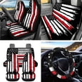 thumbnail image 4 of Uorisanigo American Firefighters Flag Car Seat Covers Unique Car Seat Cover Full Set Cars Accessories with Seats Belt Covers,Steering Wheel Cover,Auto Trash Can Fits Most Vehicle Gift for Friends, 4 of 7