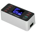 thumbnail image 1 of Desktop Charging Station, 40W USB Phone Charger LCD Digital Display Design Compact Wide Applicability  For Office For Outdoor For Traveling EU Plug 100-240V,US Plug 100-240V,UK, 1 of 8