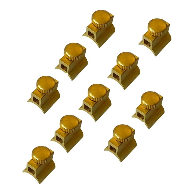 Kit de 10 tornillos pequeños de latón para reparación de instrumentos, accesorios para base de flauta, tornillos pequeños para instrumentos.