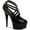 Black Patent/Black, variant on Women's Pleaser Delight 612 Patent