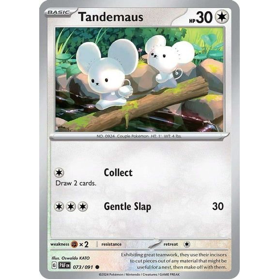 Pokemon Paldean Fates Common Tandemaus #73