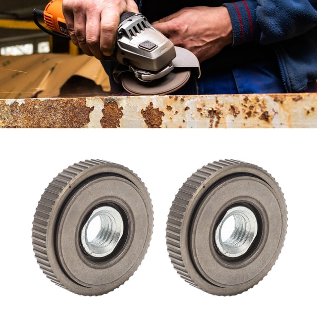 Nut 2Pcs Angle Grinder Flange Nut Self Locking M14 50mm Alloy Steel Quick Release Pressure Plate Part Female Thread