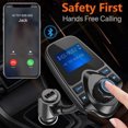 thumbnail image 4 of In Car FM Transmitter Radio Adapter MP3 Player Bluetooth-compatible 5.0 Wireless, 4 of 6