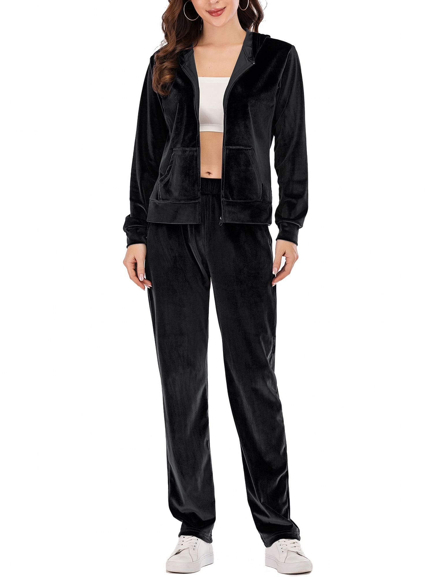 velour running suit