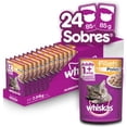 thumbnail image 1 of Caja de Alimento Húmedo Pouch Fillets para Gato Adulto Sabor Pollo WHISKAS 24 sobres de 85 g, 1 of 2