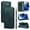Blue, variant on Wallet Case for Samsung Galaxy J5 Prime (SM-G570), Card Holder and Kickstand, Shockproof and Scratch Resistant, Green