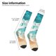 thumbnail image 2 of Fotbe Ocean Wave Crash Calcetas Divertidas Estampadas para Hombre y Mujer, Calcetas de Algodón hasta la Rodilla para Caminar, Correr, Enfermería y Embarazo, 2 of 6