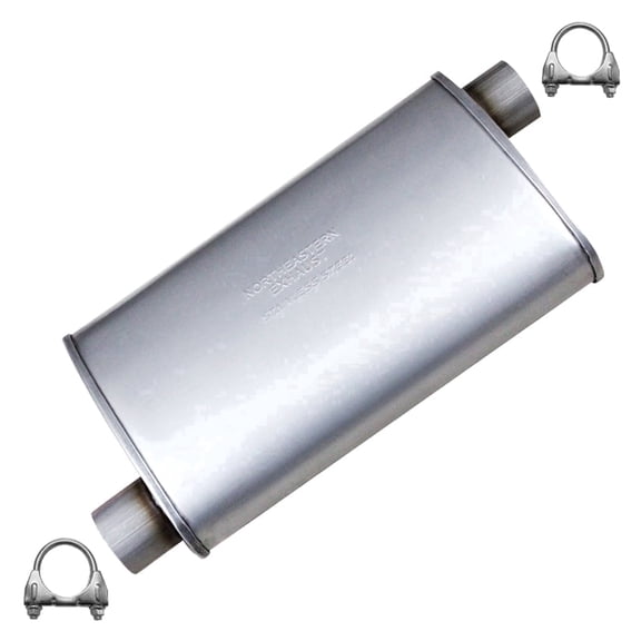 Northeastern Exhaust Center Muffler Fits 2010-2017 GMC Terrain 2.4L & 2010-2017 Chevrolet Equinox 2.4L - Direct Fit | Stainless Steel