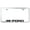 Chrome, variant on Ford License Plate Frame - Laser Etched Cut-Out Frame - Stainless Steel