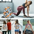 thumbnail image 6 of HAWEE Drawstring Bag Floral String Bag Sports Backpack Gym Sackpack with Side Pocket for Men Women, 6 of 7