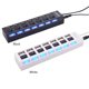 thumbnail image 5 of Concentrador USB Irfora JDL-A7 HUB USB Hub 7 puertos USB 2.0 Indicador de interruptor independiente Hub ultradelgado de alta velocidad del divisor con el cable del USB para el cuaderno de escritorio E Irfora Concentrador USB, 5 of 6