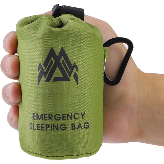Sleeping Bag Bivy Sack Use as Blanket Lightweight Gear for Outdoor Hiking Camping Keep Warm After Earthquakes, Hurricanes and Other disasters