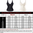 thumbnail image 2 of QRIC Women Sexy Gothic Strap Lace up Corsets and Bustiers Top Overbust Shapewear Black 4XL, 2 of 8