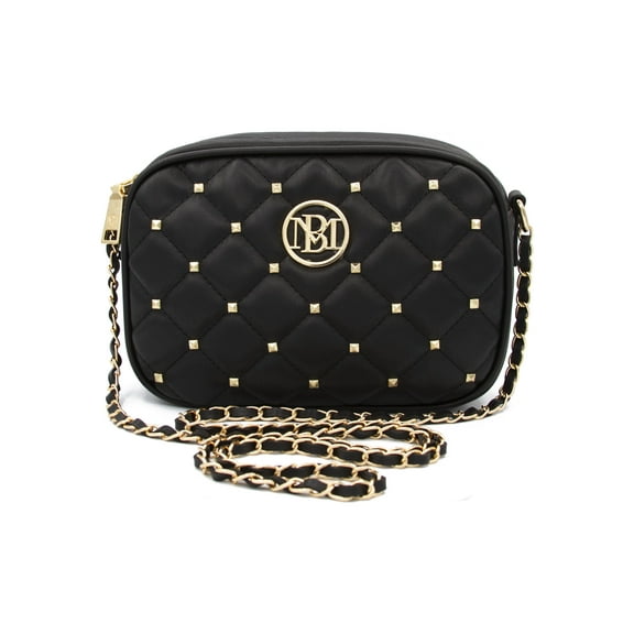 Badgley Mischka Black Stud Camera Bag