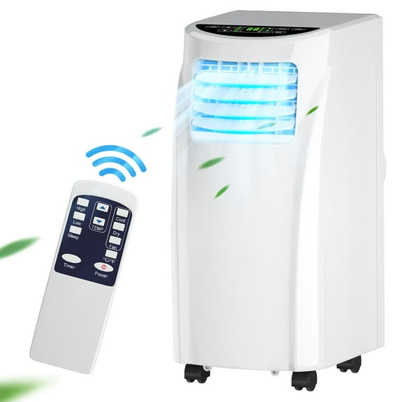 Portable Air Conditioner, 8000 BTU Conditioner Unit w/Remote Control Dehumidifier Function, Quiet AC window for Rooms