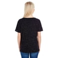 thumbnail image 3 of Ladies' Triblend Fleck Short-Sleeve V-Neck T-Shirt - BLACK FLECK - M, 3 of 3