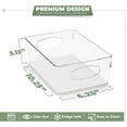 thumbnail image 4 of Sorbus Medium Clear Plastic Storage Bins for Shelves, Clothes, with Handle - Clear Storage Bins, Drawer, Shelf, Closet, Pantry, Fridge, Freezer Organizer Bins, Closet Organizers and Storage (10 pack), 4 of 7