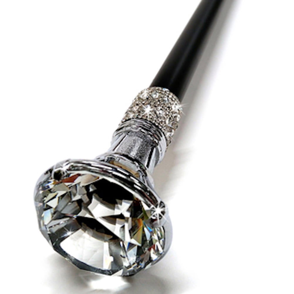 Jacqueline Kent Sugar Cane Walking Stick Crystal