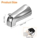 thumbnail image 2 of Salida de Bañera Diverter Uxcell, Grifo de Bañera de Aleación de Zinc con Cubierta de Grifo Diverter de Levantamiento para Tubo de Agua de 1/2 Pulgada para Baño Cocina, Plata, 2 of 6