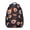 Baseballs Flames Pattern, variant on Softballs and Text Black Pattern Backpack for School, Cute School Bag with Adjustable Shoulder Straps and Padded Back, 15.3"x11"x6.7"