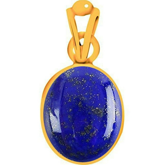Divya Shakti 5.25-5.50 Carat Lapiz Lapis Lazuli Pendant Locket ( Lajward Stone Panchadhatu Pendant ) 100% Original AAA Quality GemStone