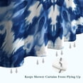 thumbnail image 6 of Indigo Tie Dye Snowflake Shower Curtain 72"x84" ,Bathroom Decorative Shower Curtains Set with 12 Hooks,Modern Waterproof Washable Shower Curtain, 6 of 6
