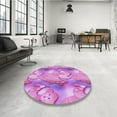 thumbnail image 4 of Ahgly Company Machine Washable Indoor Rectangle Transitional Violet Purple Area Rugs, 5' x 8', 4 of 7