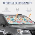 thumbnail image 4 of Disketp 2 Piece Colorful Donut Pattern Windshield Sunshades,Folding Windshield Sun Shade For Car Suv Trucks Sedan,Blocks Uv Rays Sun Visor Protector-Large, 4 of 7