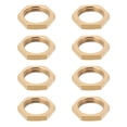 thumbnail image 4 of 8Pcs Female Thread Brass Pipe Fittings Hex Lock Nuts for Fixing (Golden, 1/2 inch), 4 of 9