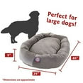 thumbnail image 2 of Majestic Pet Villa Velvet Bagel Pet Bed for Dogs, Calming Dog Bed Washable, Large, Vintage, 2 of 5