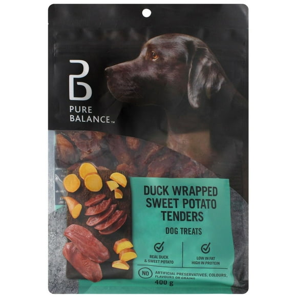 Gâteries Pour Chien Bouchées De Patates Douces Enrobées De Canard Pure Balance