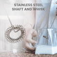 thumbnail image 7 of Frugality Handheld Electric Milk Coffee Cappuccino Drink Cream Frother Mixer Stirrer Foamer Egg Beater Whisk Latte Accessories - Silver, 7 of 7
