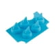thumbnail image 2 of Bandeja de hielo con gelatina de chocolate con forma de aleta - molde flexible de silicona azul para cubitos de hielo, chocolates, gelatina - 5,23" x 3,23" grado alimentario, 2 of 9