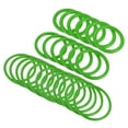 thumbnail image 1 of Unique Bargains 4cm 6mm 8.5cm Plastic Carnival Ringtoss Rings Game Hoop, Green 24 Pack, 1 of 5