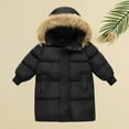 thumbnail image 6 of KAUOD Girls Hooded Parka Coats Quilted Puffer Lightweight Jackets Kids Toddler Winter Warm Coats Outdoor Padded down Outwear, 6 of 6